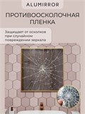 Зеркало в ванную 100х50 см в алюминиевой раме настенное ALUMIRROR 1000_100x50_NOBL