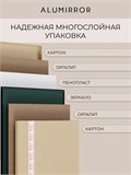 Зеркало в ванную 100х90 см в алюминиевой раме настенное ALUMIRROR 1000_100x90_NOBL