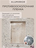 Зеркало в ванную 70х50 см в алюминиевой раме настенное ALUMIRROR 1000_70x50_NOBL