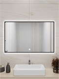 Зеркало в ванную 100х70см с подсветкой сенсорное настенное ALUMIRROR 11000_100x70_BL_CTRL_сенсор_LIGHT_TUNABLE