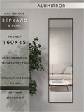 Зеркало настенное 160х45 см в алюминиевой раме интерьерное ALUMIRROR 2000_160x45_NOBL