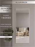 Зеркало настенное 160х60 см в алюминиевой раме интерьерное ALUMIRROR 2000_160x60_NOBL