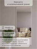 Зеркало настенное 170х60 см в алюминиевой раме интерьерное ALUMIRROR 2000_170x60_NOBL