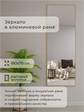 Зеркало настенное 180х70 см в алюминиевой раме интерьерное ALUMIRROR 2000_180x70_NOBL