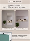 Зеркало настенное 180х80 см в алюминиевой раме интерьерное ALUMIRROR 2000_180x80_NOBL