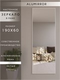 Зеркало настенное 190х60 см в алюминиевой раме интерьерное ALUMIRROR 2000_190x60_NOBL