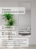 Зеркало настенное 190х60 см в алюминиевой раме интерьерное ALUMIRROR 2000_190x60_NOBL