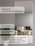 Зеркало настенное 200х80 см в алюминиевой раме интерьерное ALUMIRROR 2000_200x80_NOBL