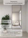 Зеркало настенное 220х80 см в алюминиевой раме интерьерное ALUMIRROR 2000_220x80_NOBL