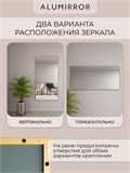 Зеркало настенное 230х100 см в алюминиевой раме интерьерное ALUMIRROR 2000_230x100_NOBL