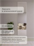 Зеркало настенное 240х60 см в алюминиевой раме интерьерное ALUMIRROR 2000_240x60_NOBL