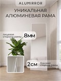 Зеркало напольное 160х40 см в алюминиевой раме интерьерное ALUMIRROR 5000_160x40_NOBL