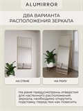 Зеркало напольное 180х60 см в алюминиевой раме интерьерное ALUMIRROR 5000_180x60_NOBL