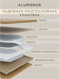 Зеркало настенное 160х70 см. теплый свет 3000К овальное с подсветкой М6 ALUMIRROR М6_160x70_BL_CTRL_бесконтактный_сенсор_LIGHT_теплый