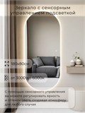 Зеркало настенное 180х80 см. сенсорное овальное с подсветкой М6 ALUMIRROR М6_180x80_BL_CTRL_сенсор_LIGHT_TUNABLE