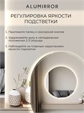 Зеркало настенное 70х70 см. сенсорное круглое с подсветкой М7 ALUMIRROR М7_70x70_BL_CTRL_бесконтактный_сенсор_LIGHT_TUNABLE