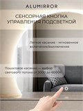 Зеркало настенное 100х75 сенсорное фигурное с подсветкой М9 ALUMIRROR М9_100x75_BL_CTRL_бесконтактный_сенсор_LIGHT_TUNABLE